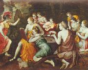 Frans Floris de Vriendt Athene bei den Musen oil painting artist